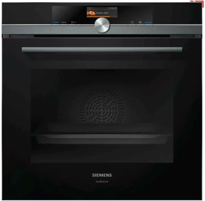 Siemens HM876G2B6 Einbau-Backofen mit Mikrowellenfunktion 60 x 60 cm Schwarz . - Bild 1 von 4