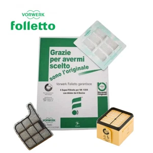 Kit 6 Sacchetti + 6 Dovina + Filtro Hepa + Griglia Protezione Motore VK 135/136 - Foto 1 di 1
