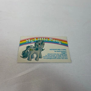 Carte de jeu vintage G1 My Little Pony Adventure ange - Photo 1/2