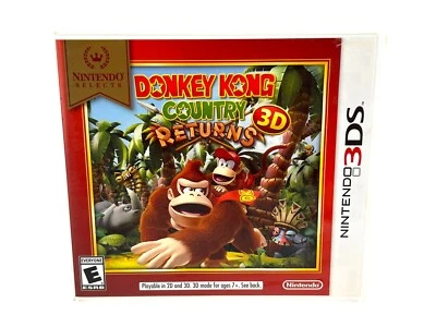 Donkey Kong Country Returns 3D Nintendo Selects 3DS 2016 Complete Tested - Image 1 of 4
