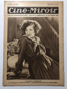 Magazine cine miroir claudie lombard rudolph valentino joan crawford greta Garbo - Imagen 1 de 10