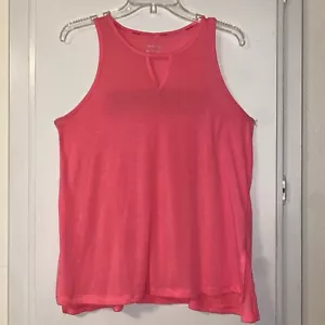 Calvin Klein Performance Athletic Moisture Wick Sleeveless Pink Salmon Top Sz M - Picture 1 of 4