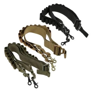 2 Point Tactical Adjustable Hunting Gun Shotgun Sling Bungee Gun Strap System - Picture 1 of 12