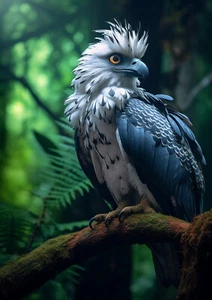 Estampado de águila arpía, estampado de pájaros, arte de pared de aves tropicales, estampado de loros, póster de pájaros - Imagen 1 de 4