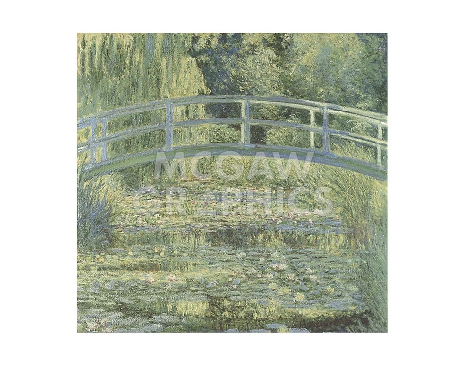 The Water Lily Pond and Bridge, Claude Oscar Monet, Wall Decor Art 11" x 14" - Image 1 of 1