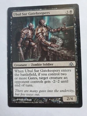 MTG Magic The Gathering Card Ubul Sar Gatekeepers Creature Zombie Soldier Black  - Image 1 of 2