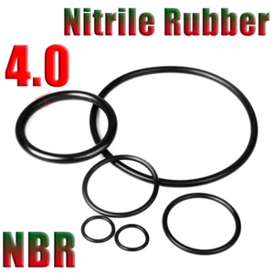 O Ringe Nitrilkautschuk Öl Resistent Draht Durchmesser 4.0mm Dichtring Schwarz - Picture 1 of 12