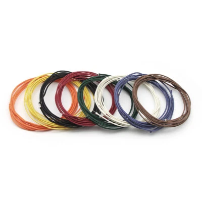 10ft Pre-Tinned Push Back Wire Vintage Braided Cloth Cable 7-Strand 22AWG 8Color - Image 1 of 4