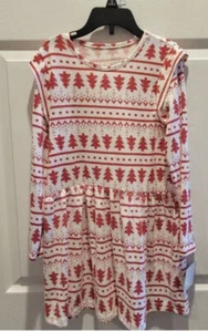 Christmas Dress Holiday Tree Classic Soft M 7/8 Winter Sweeter Dress - Picture 1 of 19