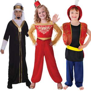 Arabian Boy Princess Costume Sultan Outfit Boys Girls Fancy Dress Book Day Kids