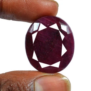 65.50 CT NATURAL CERTIFIED EARTH MINED HUGE RED RUBY OVAL SHAPE LOOSE GEMSTONE - Imagen 1 de 2