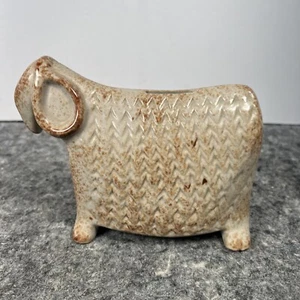 Bennington Pottery Keramik Wooly Ram Sheep Bank von David Gil um 1990 RAR - Bild 1 von 18