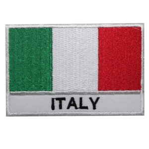 Italy Country Flag Patch Iron On Patch Sew On Badge Embroidered Patch - Picture 1 of 1