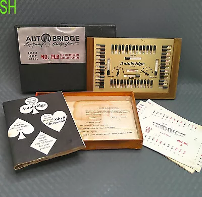 Vintage 1959 Autobridge Game Play Yourself Bridge #PLB Pocket Luxury Model - Image 1 of 4