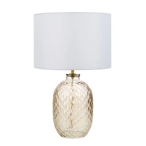 Amalfi Table Lamp Scallop Glass Base Decorative Bedside Lamp Home Decor - Picture 1 of 2