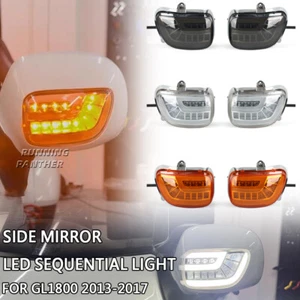 For Honda Goldwing GL1800 2013-2017 NEW Mirror Lights LED Sequential Turn Signal - Picture 1 of 16