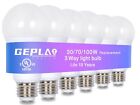 UL Listed 6-Pack 3 Way Light Bulbs 30 70 100W Soft White 3000K Equivalent,A19...