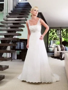 R14 CASABLANCA 1987 SZ 14 BEAUTIFUL WEDDING GOWN DRESS - Picture 1 of 4