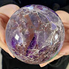 Bal de guérison rare sphère cristal de rêve violet de haute qualité 1,71 lb