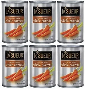 Le Sueur Tender Baby Whole Carrots 6 Can Pack - Picture 1 of 2