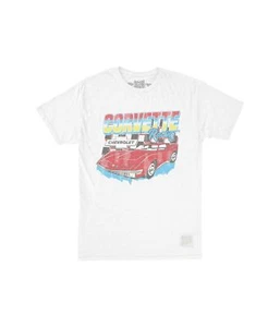 Original Retro Brand boys The Vintage Heathered Corvette Crew Neck Tee  White XL - Picture 1 of 1