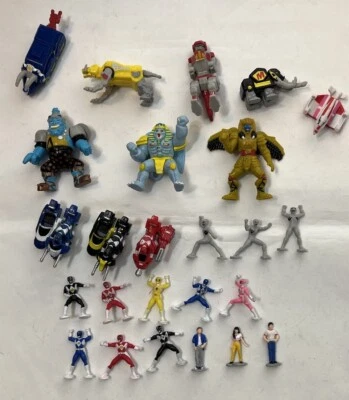 老式 1996 年 Galoob Power Rangers MMPR MORPHIN 微型机器人偶 批量 — 第 1/4 张图片