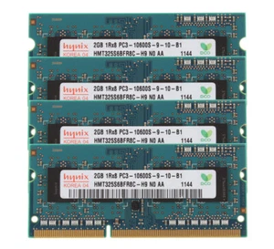 8GB Hynix 4X 2GB 1Rx8 PC3-10600S DDR3-1333Mhz Laptop Memory SODIMM RAM NONECC^! - Picture 1 of 8