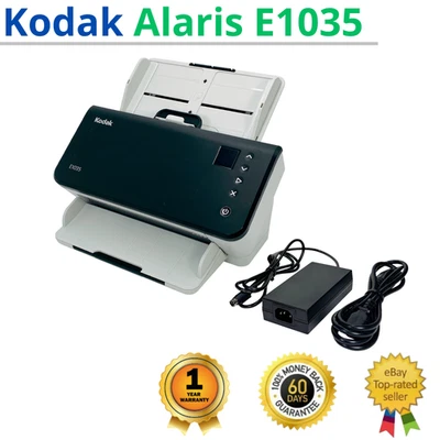 ✅Kodak Alaris E1035 Desktop Color Document Scanner w/Adapter 1 YEAR WARRANTY!🔥 - Image 1 of 4