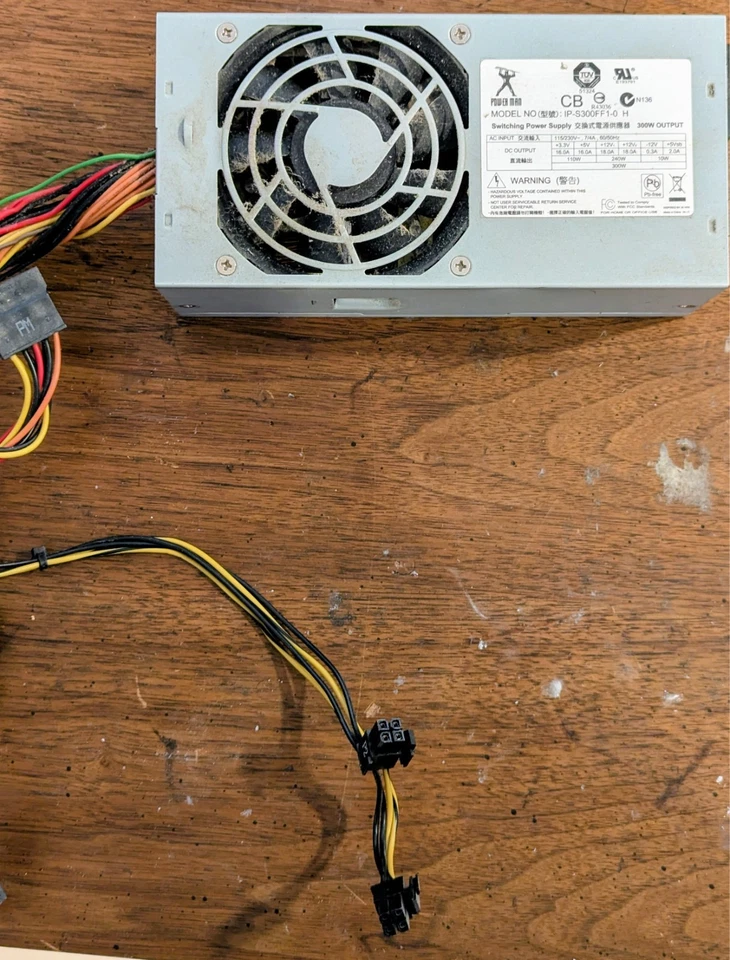 POWER MAN IP-S350CQ2-0 IP-S350T1-0 350W DESKTOP POWER SUPPLY - Image 1 of 1