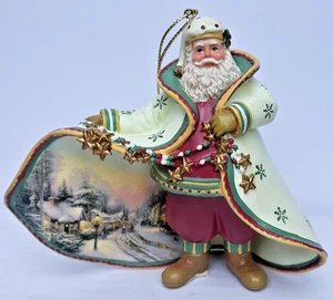 Ashton Drake Ornament Mainstreet at Christmas Santa Kinkade Old World Santa 4" - Bild 1 von 1