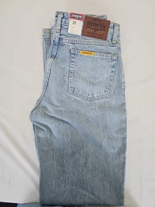Vintage! EDWIN Herren Blue Jeans Zip Slim Jeans Größe W31xL34 - Bild 1 von 3
