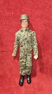 Vintage JOE 1964 ADVENTURE TEAM KFG MAN OF ACTION W/ CAMO UNIFORM Excellent - Picture 1 of 21