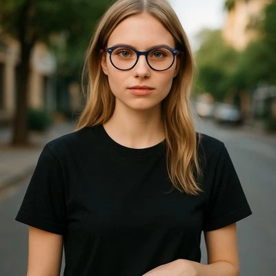 Ray Ban T RB7118 5716 50[]19 145 Azul/Marrón Anteojos/Marcos F44 Foto 1 de 4