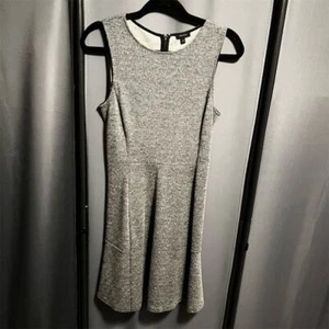 Theory Dress Women's 6 Gray Dress Knee Length Fit and Flare  - Picture 1 of 13
