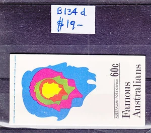 BOOKLET: 60c FAMOUS AUSTRALIANS  SP: B134d - Bild 1 von 1