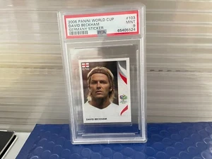 PANINI WORLD CUP GERMANY 2006 ENGLAND BECKHAM 103 CERTIFIED PSA 9 - Picture 1 of 2