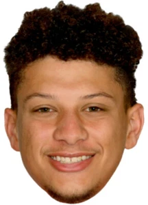 KC Chiefs 2024 Superbowl Champions PATRICK MAHOMES BIG HEAD Window Cling Sticker - Picture 1 of 1