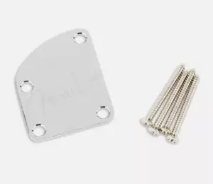 Placa de cuello de guitarra Elite contorneada Fender de lujo de EE. UU. y logotipo de espagueti - Imagen 1 de 1