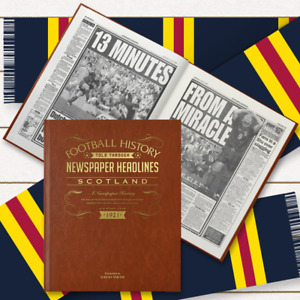Scotland Personalised Football History Sports Birthday Fan Gift Book A3