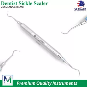 Sickle Scaler 204S Dental Hand Instruments Pro Periodontal Hygiene Pick Tool New - Picture 1 of 6