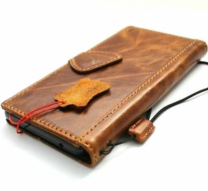 Genuine Leather Case for Google Pixel 6 Book Vintage Wallet Cover Art Magnetic D - Picture 1 of 6