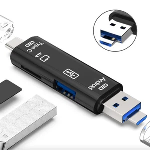 SD Card Reader USB 2.0 High Speed Memory OTG2.0 Micro SD Mobile - Picture 1 of 8