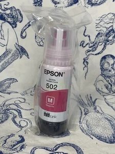 Epson 502 Magenta 70ML Ink Bottle Exp 7/23 (J1) - Picture 1 of 5