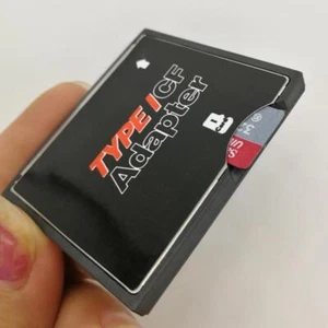 SD TF to CF Card Adapter Micro-SD SDHC SDXC to Compact Flash Memory Card Reader - Picture 1 of 7