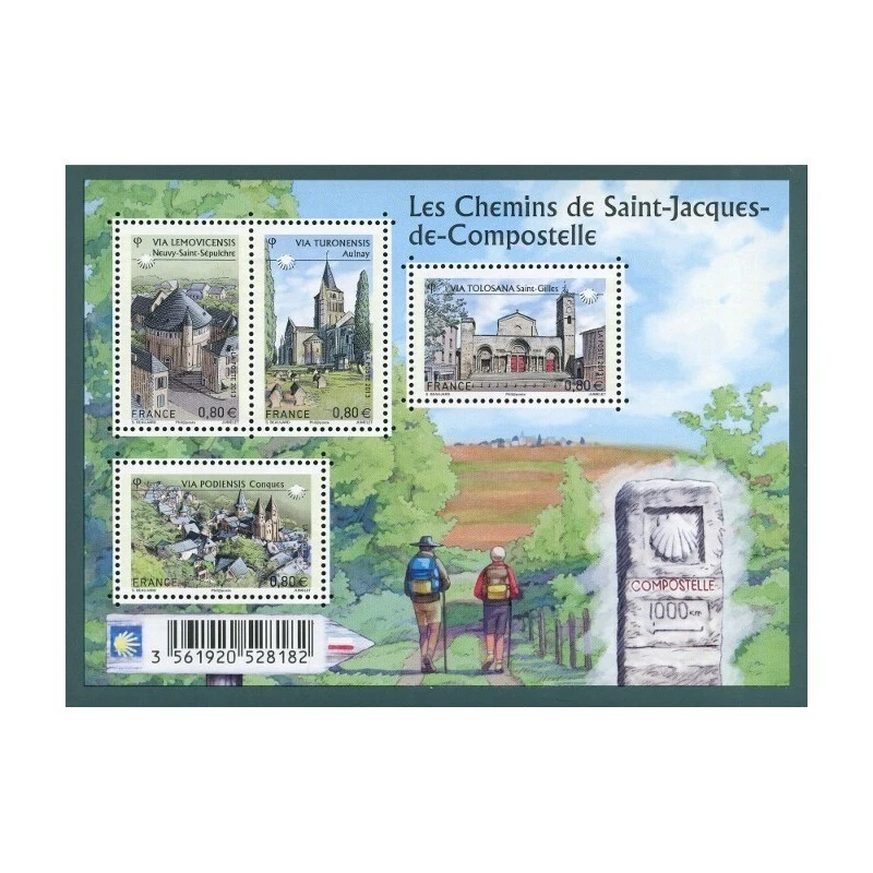 France feuillet F4725 Neuf** Saint Jacques de Compostelle 2013 - Photo 1/1