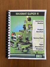 Emco Maximat Super 11 Lathe & Mill Instruction and Product Brochure FULL COLOR