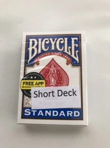 Bicycle Short Deck (Red or Blue) by US Playing Card Co. Free Shipping in the USA - Picture 1 of 1