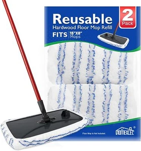 HOMEXCEL Reusable Microfiber Mop Pads Compatible with O-Cedar Hardwood Floor'N M - Picture 1 of 7