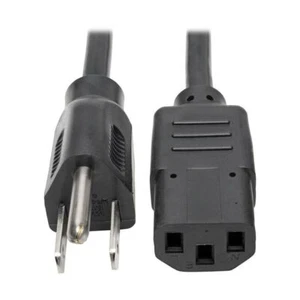 Cable de alimentación de CA para computadora Tripp Lite P006-008-13A 8 pies NEMA 5-15P a C13 13A NEGRO - Imagen 1 de 2