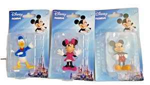 Disney Mini Figurines Lot of 3 Mickey Minnie Daffy Small Toy Cake Topper 2.5 NIP - Picture 1 of 6